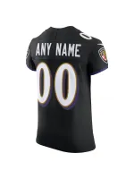 Men's Baltimore Ravens Nike Black Vapor F.U.S.E. Elite Custom Jersey