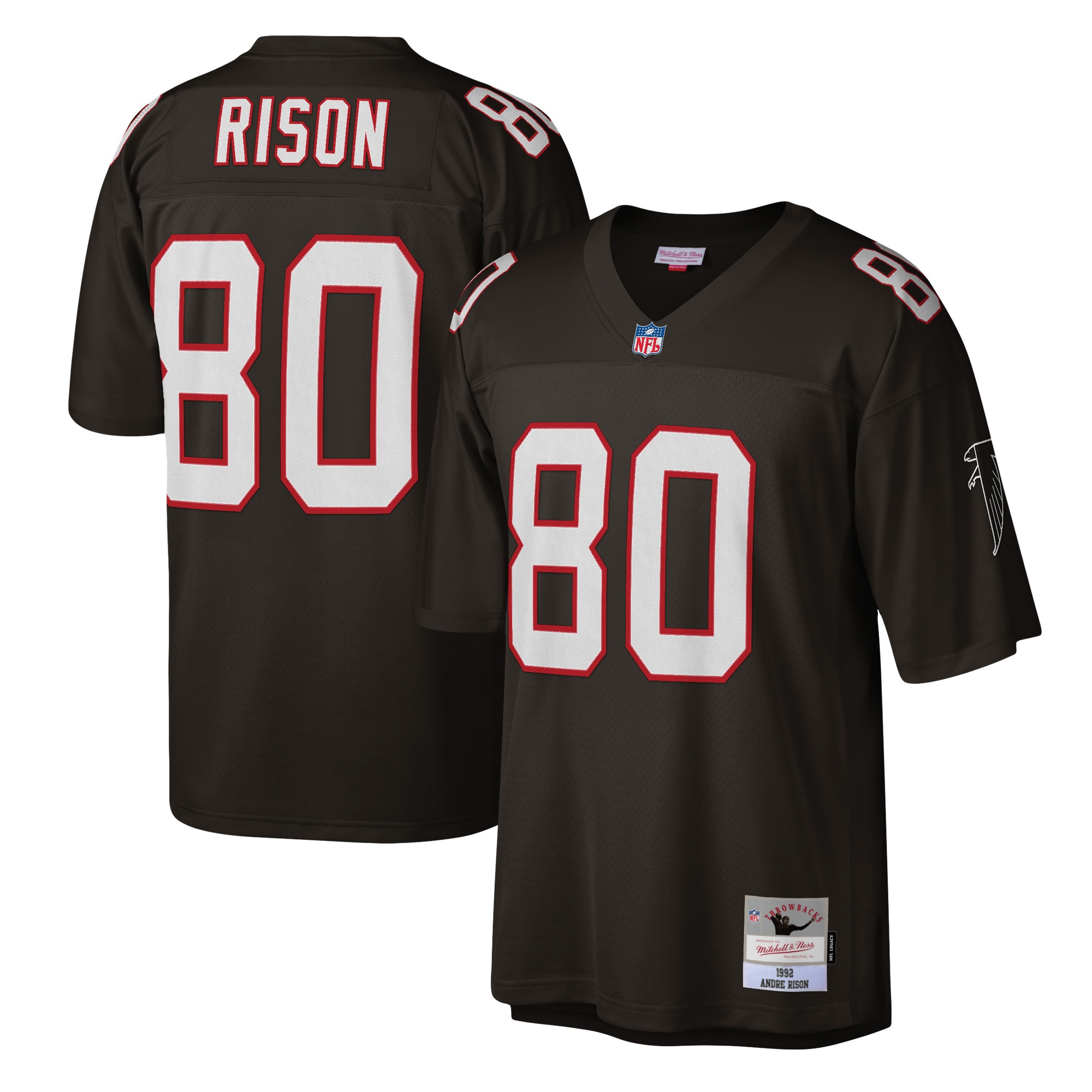 Men's Atlanta Falcons Andre Rison Nike Black Game Retired Jersey