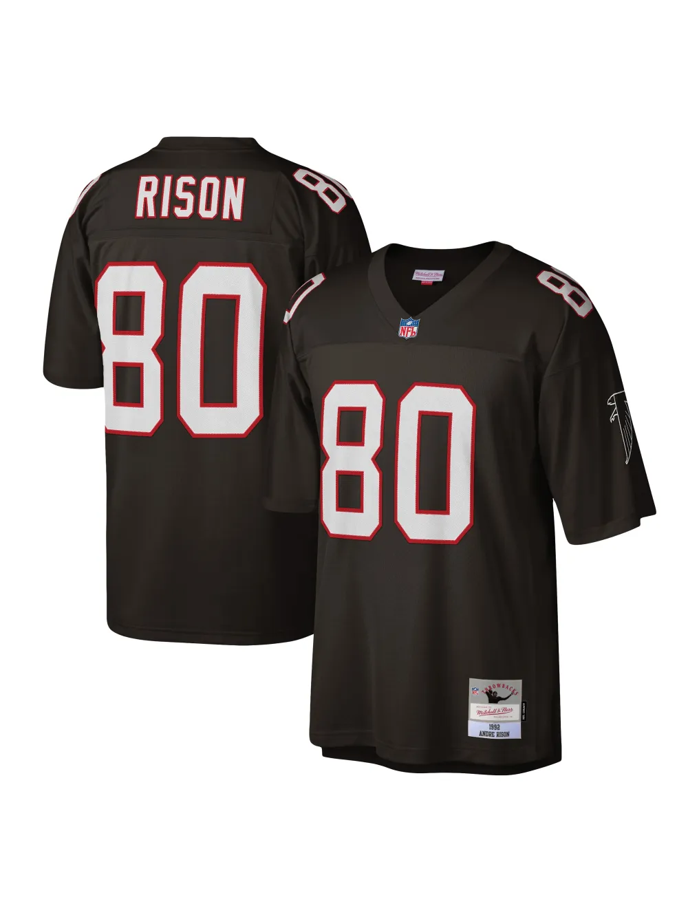 Men's Atlanta Falcons Andre Rison Nike Black Game Retired Jersey