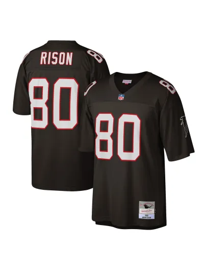 Men's Atlanta Falcons Andre Rison Nike Black Game Retired Jersey 01