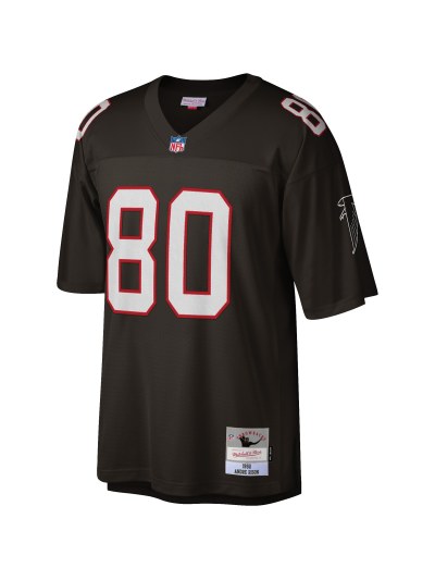 Men's Atlanta Falcons Andre Rison Nike Black Game Retired Jersey 02