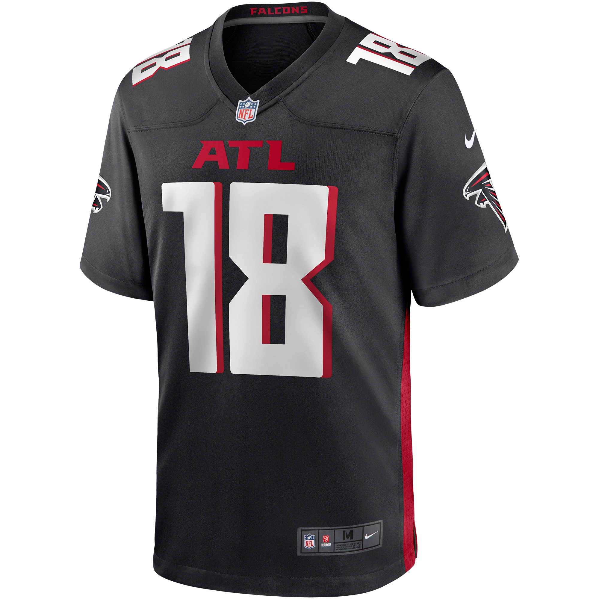 Men's Atlanta Falcons Calvin Ridley Nike Black Player Jersey