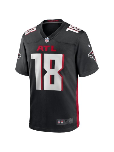 Men's Atlanta Falcons Calvin Ridley Nike Black Player Jersey 02