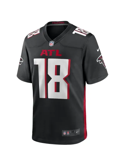 Men's Atlanta Falcons Calvin Ridley Nike Black Player Jersey 02