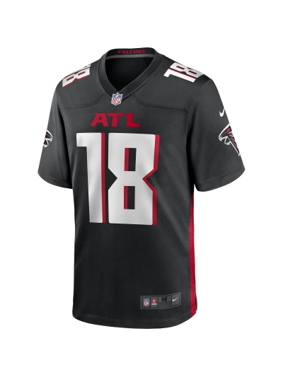 Men's Atlanta Falcons Calvin Ridley Nike Black Player Jersey 02