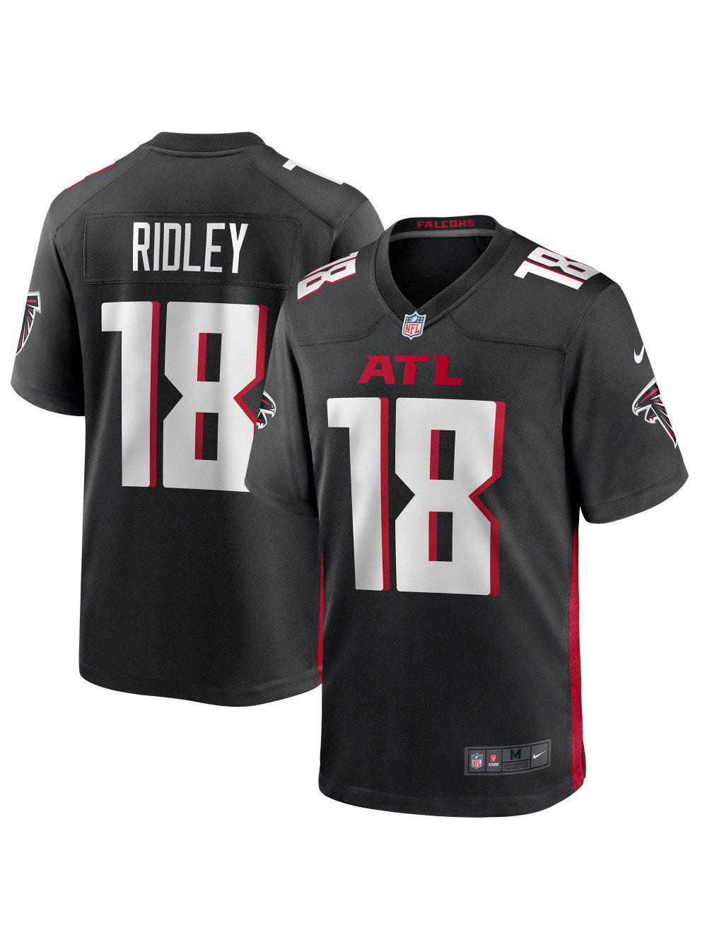 Men's Atlanta Falcons Calvin Ridley Nike Black Player Jersey