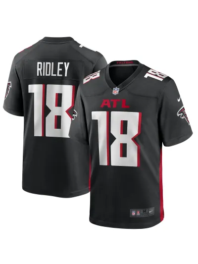 Men's Atlanta Falcons Calvin Ridley Nike Black Player Jersey 01