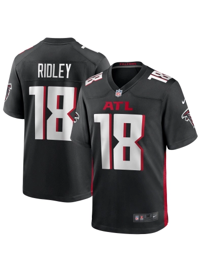 Men's Atlanta Falcons Calvin Ridley Nike Black Player Jersey 01
