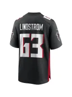 Men's Atlanta Falcons Chris Lindstrom Nike Black Game Jersey