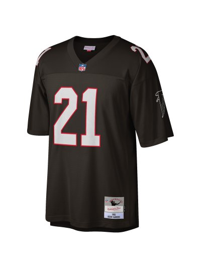 Men's Atlanta Falcons Deion Sanders Mitchell & Ness Black Big & Tall 1992 Retired Player Replica Jersey 02
