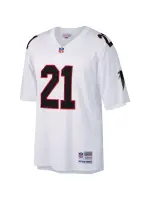 Men's Atlanta Falcons Deion Sanders Mitchell & Ness White Legacy Replica Jersey