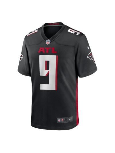 Men's Atlanta Falcons Desmond Ridder Nike Black Player Jersey 02