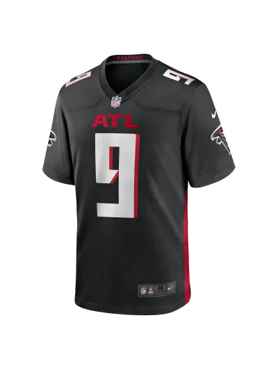 Men's Atlanta Falcons Desmond Ridder Nike Black Player Jersey 02