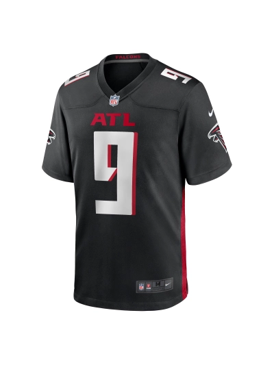 Men's Atlanta Falcons Desmond Ridder Nike Black Player Jersey 02