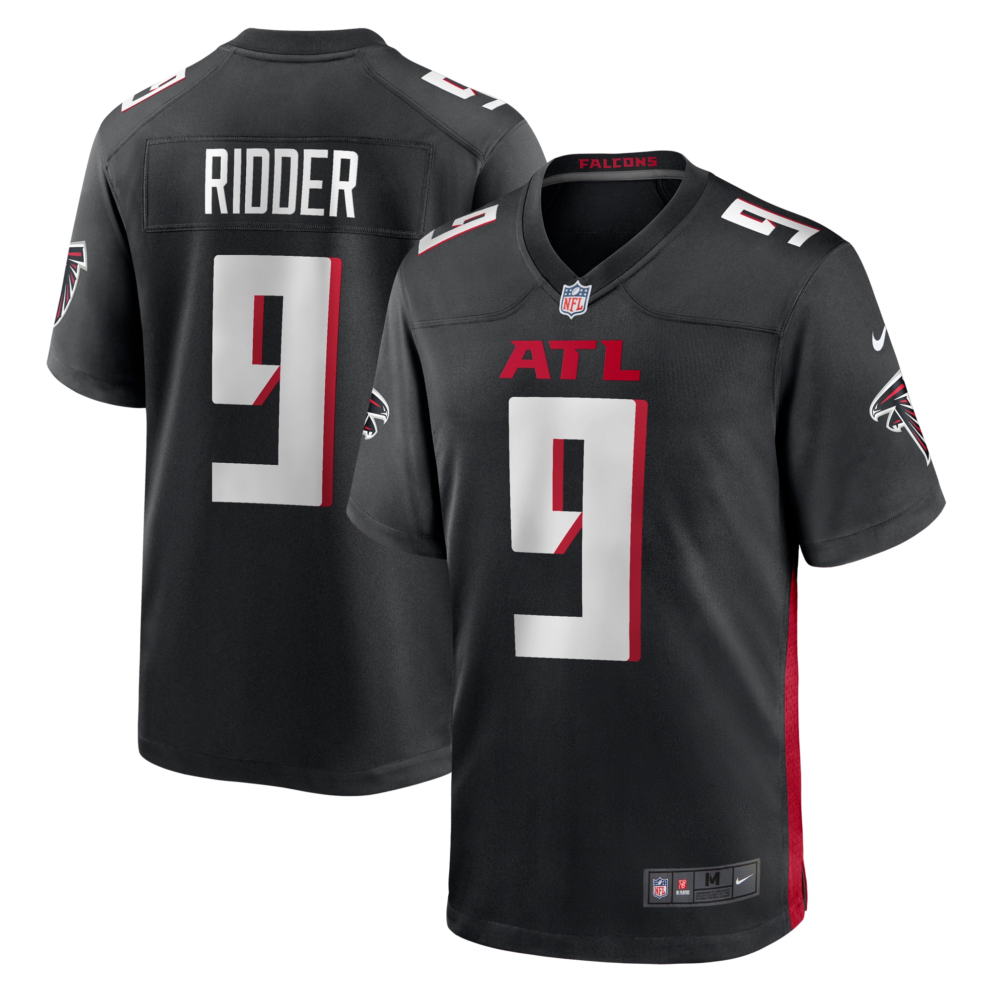Men's Atlanta Falcons Desmond Ridder Nike Black Player Jersey