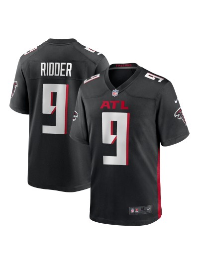 Men's Atlanta Falcons Desmond Ridder Nike Black Player Jersey 01