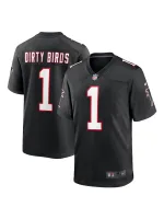 Men's Atlanta Falcons Dirty Birds Nike Black Game Jersey