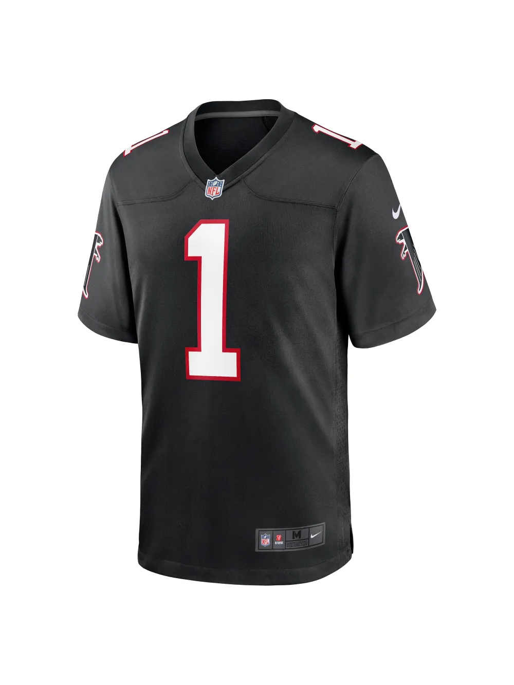 Men's Atlanta Falcons Dirty Birds Nike Black Retro Game Jersey