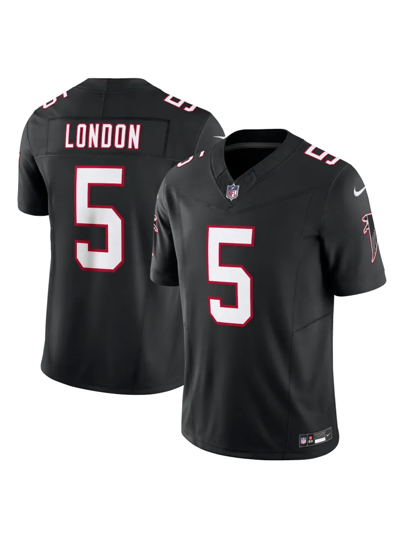 Men's Atlanta Falcons Drake London Nike Black Vapor FUSE Limited Jersey-ATL