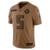 Men's Atlanta Falcons Drake London Nike Brown 2023 Salute To Service Limited Edition Jersey