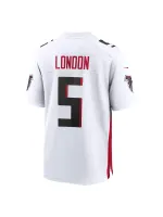 Men's Atlanta Falcons Drake London Nike White Away Jersey