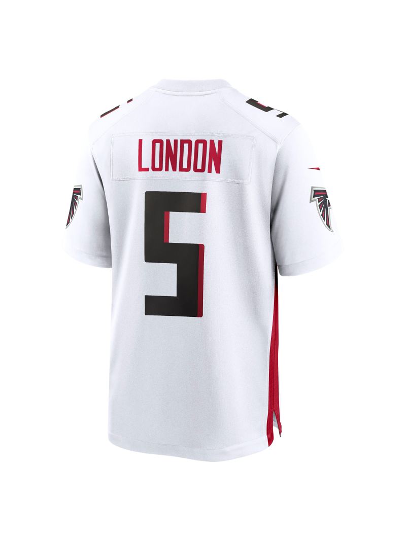 Men's Atlanta Falcons Drake London Nike White Away Jersey