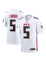 Men's Atlanta Falcons Drake London Nike White Away Jersey