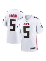 Men's Atlanta Falcons Drake London Nike White Away Jersey