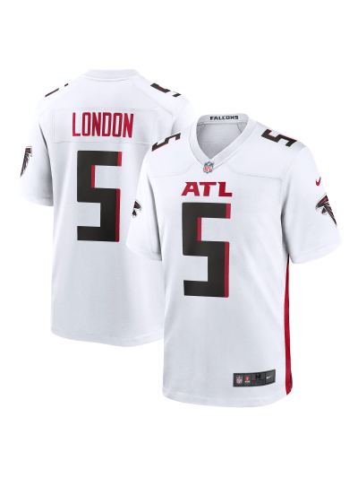 Men's Atlanta Falcons Drake London Nike White Away Jersey 01