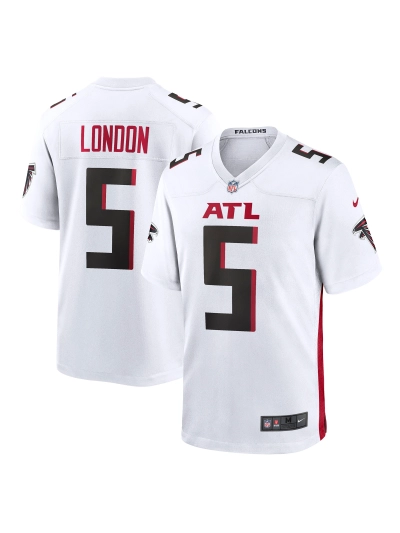 Men's Atlanta Falcons Drake London Nike White Away Jersey 01