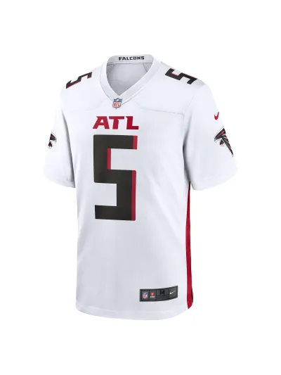 Men's Atlanta Falcons Drake London Nike White Away Jersey 02