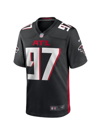 Men's Atlanta Falcons Grady Jarrett Nike Black Player Jersey 02