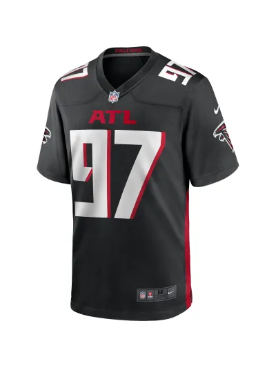 Men's Atlanta Falcons Grady Jarrett Nike Black Player Jersey 02