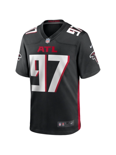 Men's Atlanta Falcons Grady Jarrett Nike Black Player Jersey 02