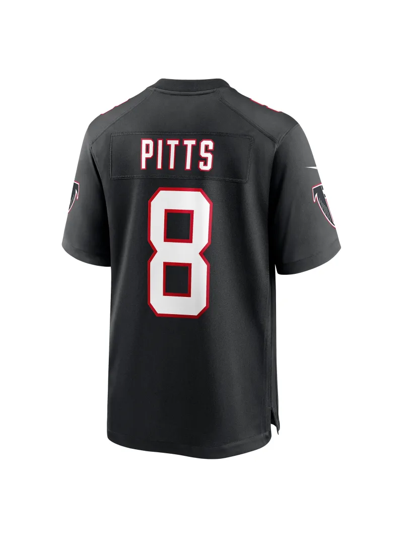 Men's Atlanta Falcons Kyle Pitts Nike Black Players Game Jersey