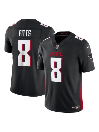 Men's Atlanta Falcons Kyle Pitts Nike Black Vapor FUSE Limited Jersey 01