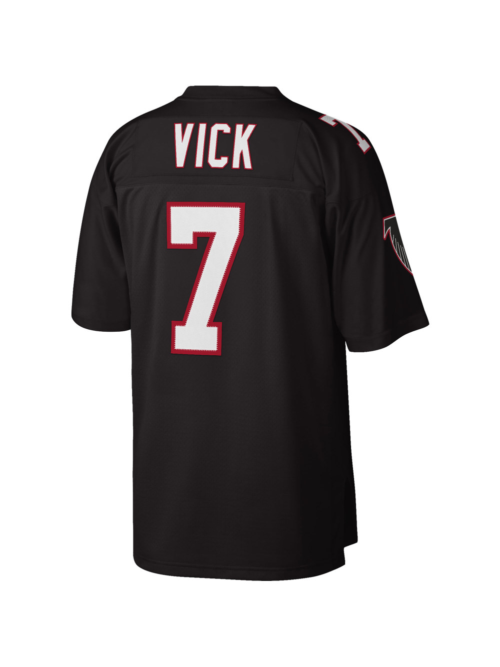 Men's Atlanta Falcons Michael Vick Mitchell & Ness Black Big & Tall 2002 Retired Player Replica Jersey