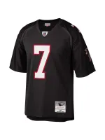 Men's Atlanta Falcons Michael Vick Mitchell & Ness Black Big & Tall 2002 Retired Player Replica Jersey