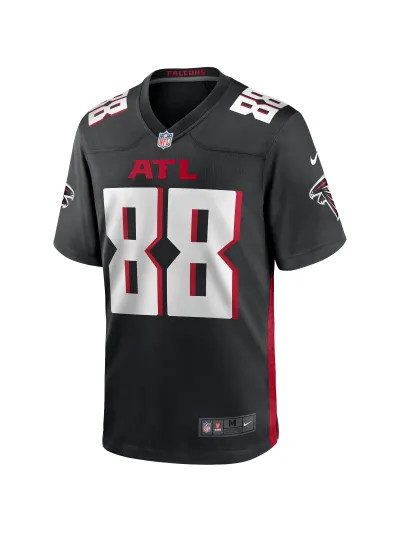 Men's Atlanta Falcons Tony Gonzalez Nike Black Game Retired Player Jersey 02