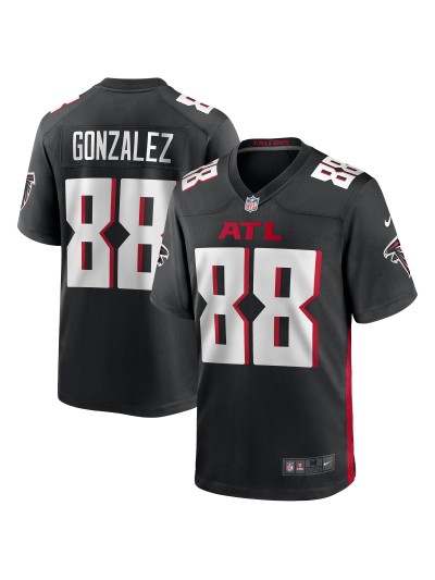 Men's Atlanta Falcons Tony Gonzalez Nike Black Game Retired Player Jersey 01