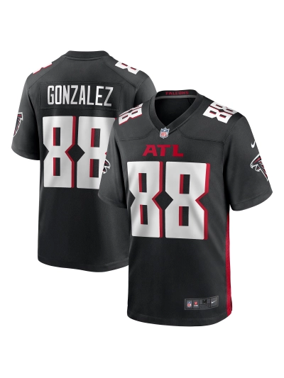 Men's Atlanta Falcons Tony Gonzalez Nike Black Game Retired Player Jersey 01