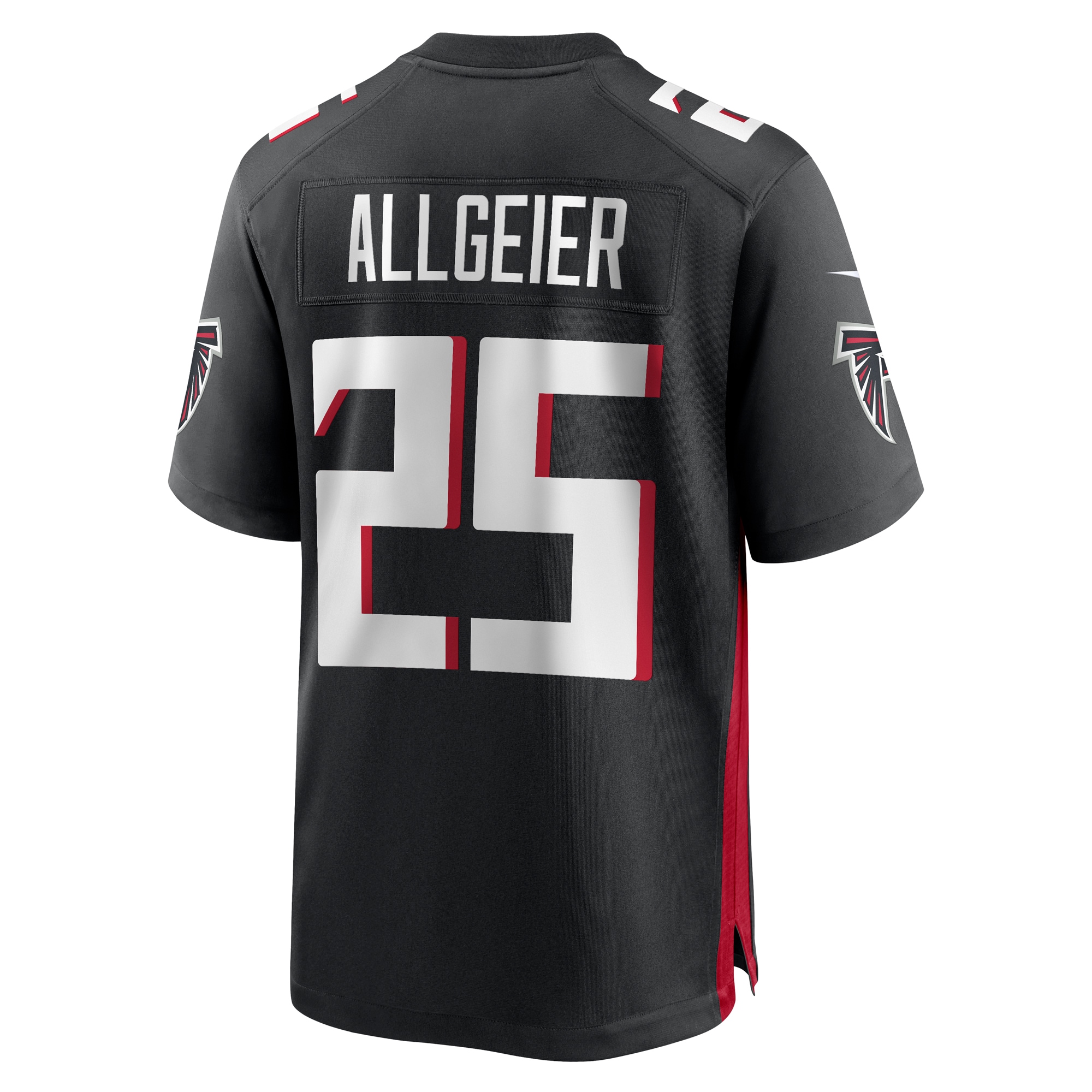 Men's Atlanta Falcons Tyler Allgeier Nike Black Players Game Jersey