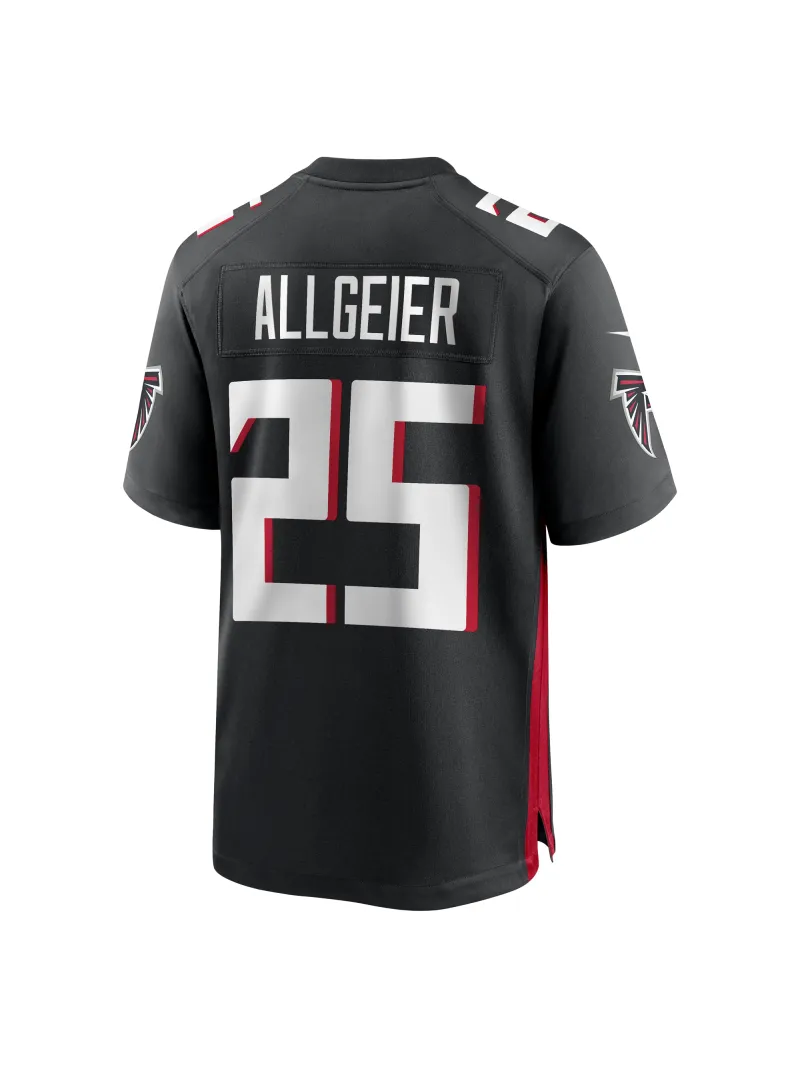 Men's Atlanta Falcons Tyler Allgeier Nike Black Players Game Jersey