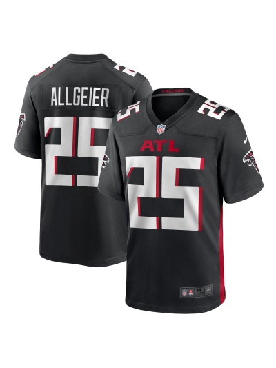 Men's Atlanta Falcons Tyler Allgeier Nike Black Players Game Jersey 01