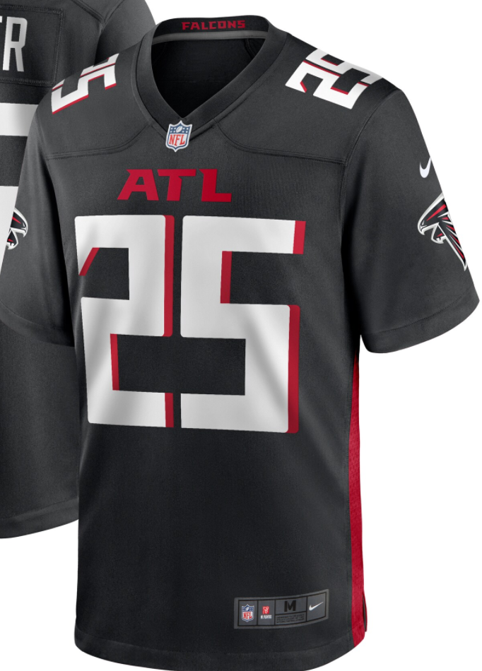 Men's Atlanta Falcons Tyler Allgeier Nike Black Players Game Jersey