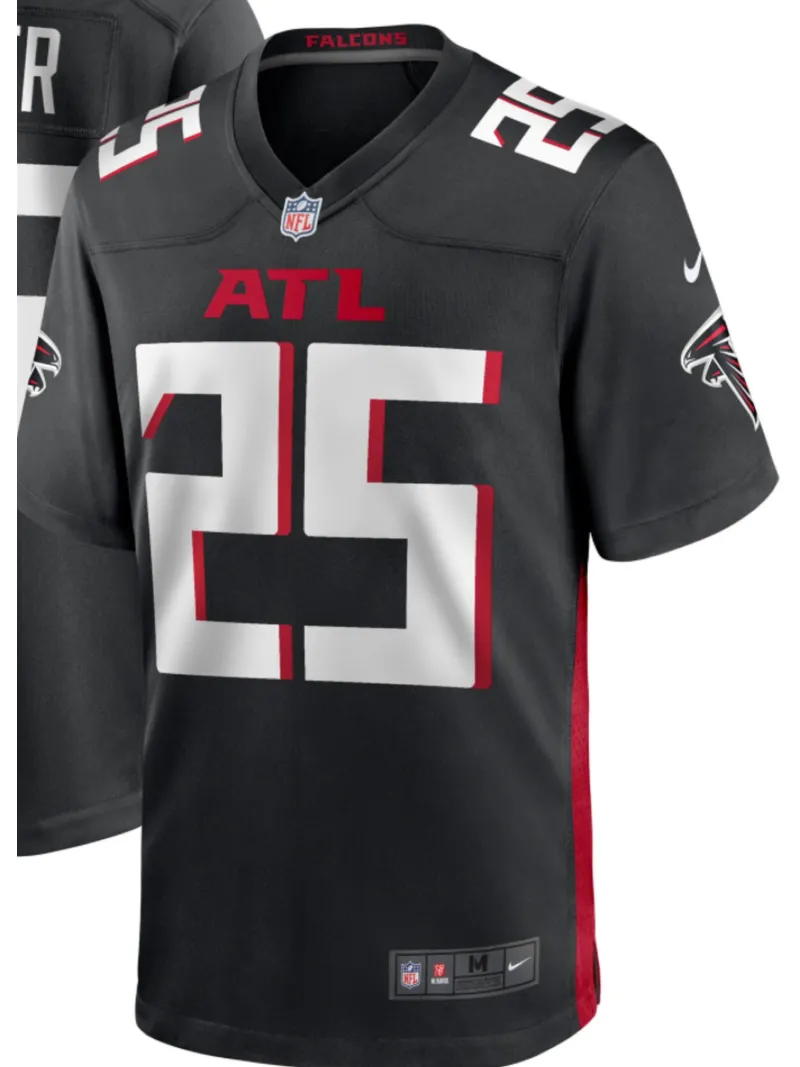 Men's Atlanta Falcons Tyler Allgeier Nike Black Players Game Jersey
