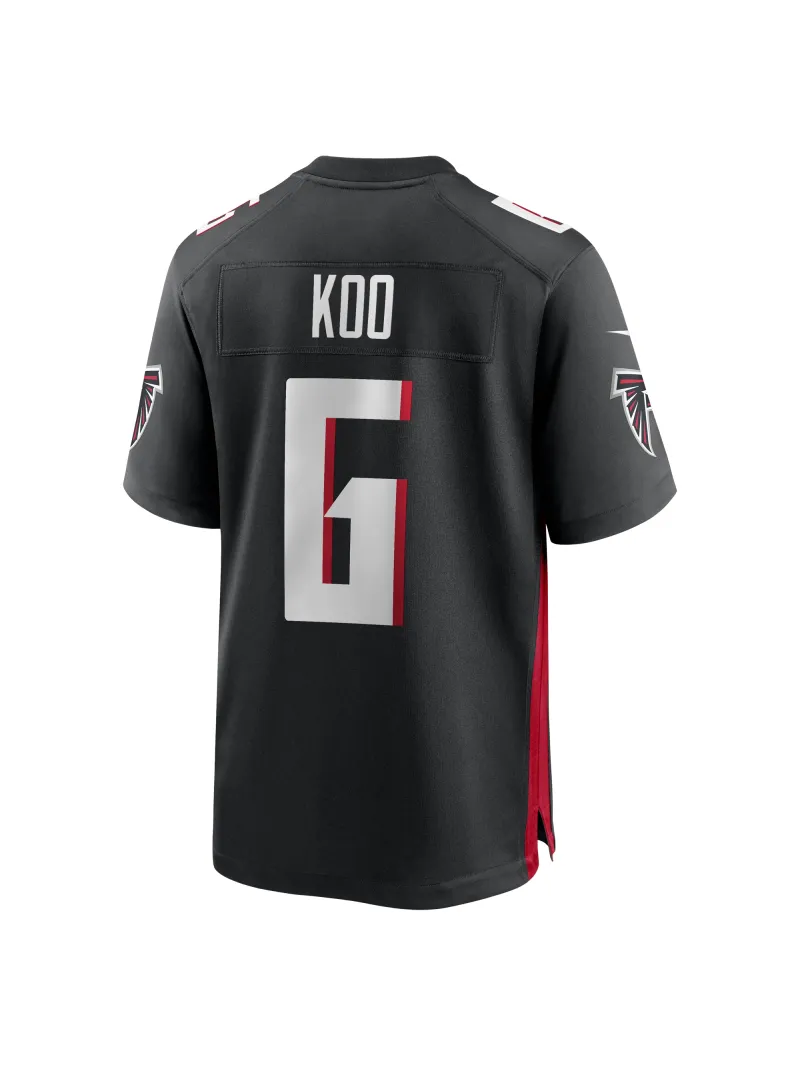 Men's Atlanta Falcons Younghoe Koo Nike Black Team Game Jersey