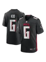Men's Atlanta Falcons Younghoe Koo Nike Black Team Game Jersey