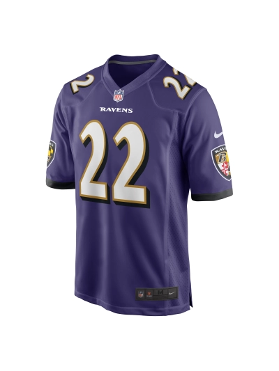 Men's Baltimore Ravens Derrick Henry Nike Purple Game Player Jersey 02