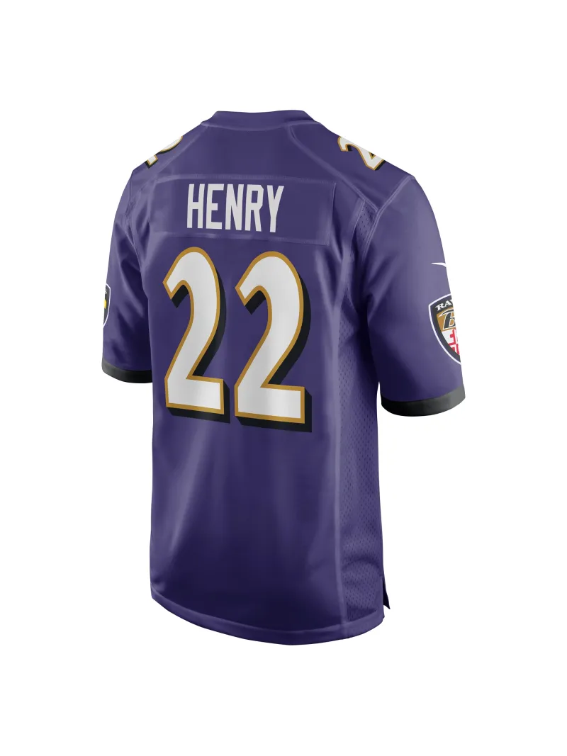 Men's Baltimore Ravens Derrick Henry Nike Purple Game Player Jersey